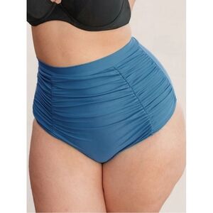 NWT Shapermint Blue Essentials High Waisted Control Bikini Bottom Size 3XL